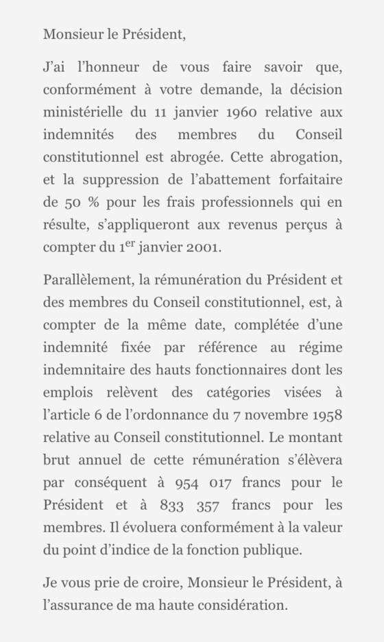 Indemnités illégales au Conseil constitutionnel : la faute de la ministre des Armées